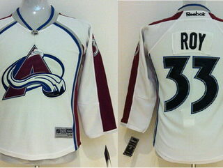 Colorado Avalanche #33 Patrick Roy White Youth Jersey
