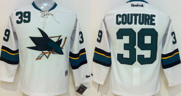 Youth San Jose Sharks #39 Logan Couture 2014 White Jersey