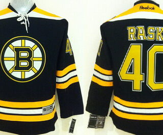 Youth Boston Bruins #40 Tuukka Rask Black Jersey