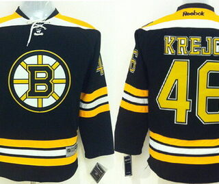 Youth Boston Bruins #46 David Krejci Black Jersey