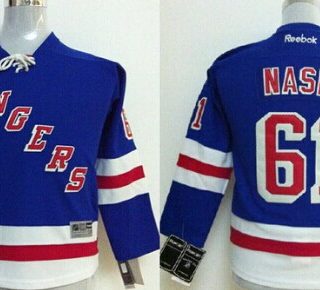 Youth New York Rangers #61 Rick Nash Light Blue Jersey