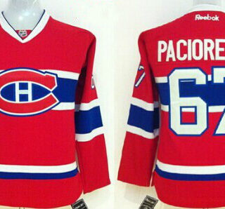 Women's Montreal Canadiens #67 Max Pacioretty Red Womens Jersey