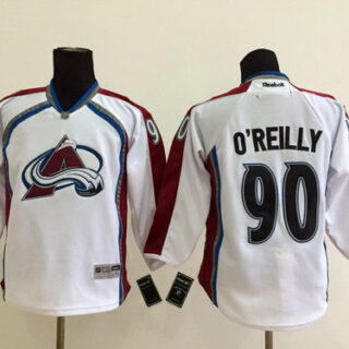 Colorado Avalanche #90 Ryan O'Reilly White Youth Jersey