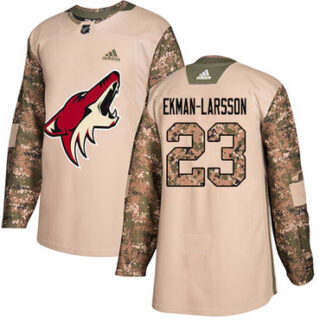 Youth Arizona Coyotes #23 Oliver Ekman-Larsson Camo Authentic 2017 Veterans Day Stitched NHL Jersey