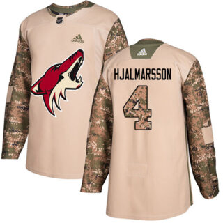 Youth Arizona Coyotes #4 Niklas Hjalmarsson Camo Authentic 2017 Veterans Day Stitched NHL Jersey