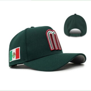 LMB Monterrey Baseball Snapback Hat Green Mexico