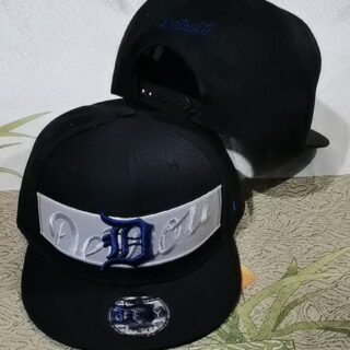 MLB Detroit Tigers Snapback Hat Black