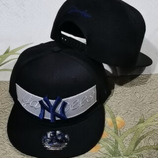 MLB New York Yankees Snapback Hat Black