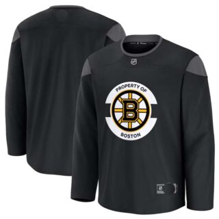 Men's Boston Bruins Black 2024-25 Home Team Practice Stitched Hockey Jersey