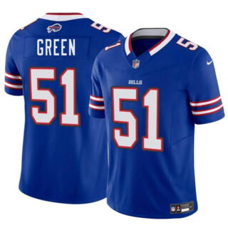 Men's Buffalo Bills #51 Kendrick Green Blue 2025 F.U.S.E. Vapor Untouchable Limited Stitched Football Jersey