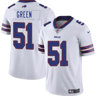 Men's Buffalo Bills #51 Kendrick Green White 2025 Vapor Untouchable Limited Stitched Football Jersey