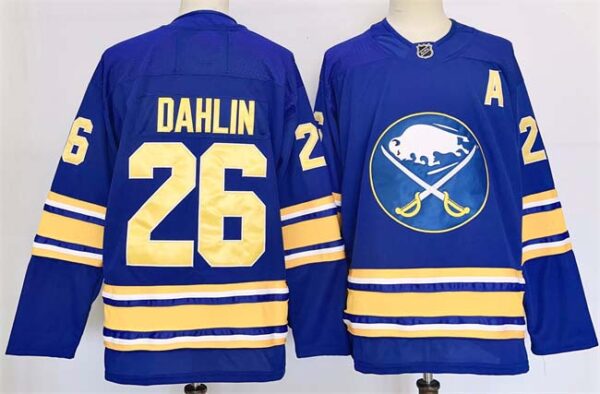 Men's Buffalo Sabres #26 Rasmus Dahlin Blue 2024-25 Stitched Jersey