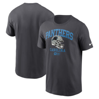 Men's Carolina Panthers Anthracite Helmet Essential T-Shirt