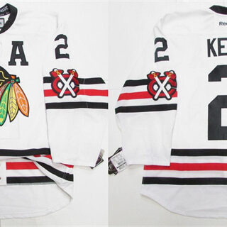 Men's Chicago Blackhawks #2 Duncan Keith White 2015 Winter Classic Stitched Hockey Jersey