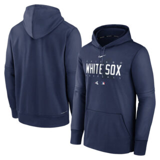 Men's Chicago White Sox Navy Collection Pre Game Therma Hoodie