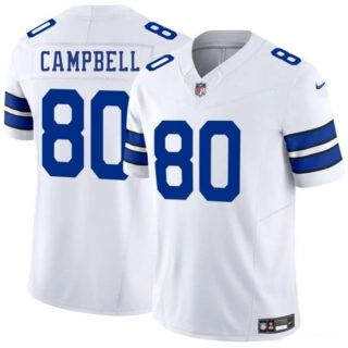 Men's Dallas Cowboys #80 Parris Campbell White 2025 F.U.S.E Vapor Untouchable Limited Stitched Football Jersey
