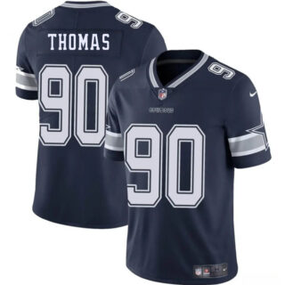 Men's Dallas Cowboys #90 Solomon Thomas Navy Blue 2025 Vapor Untouchable Limited Stitched Football Jersey