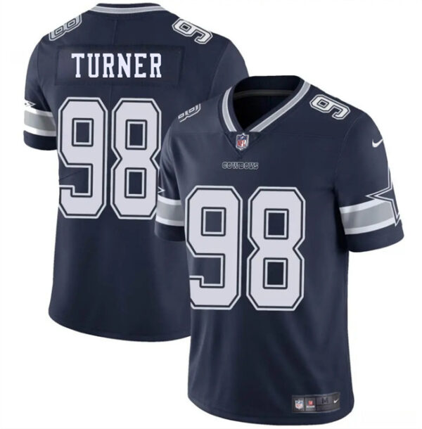 Men's Dallas Cowboys #98 Payton Turner Navy Blue 2025 Vapor Untouchable Limited Stitched Football Jersey