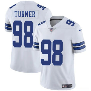 Men's Dallas Cowboys #98 Payton Turner White 2025 Vapor Untouchable Limited Stitched Football Jersey