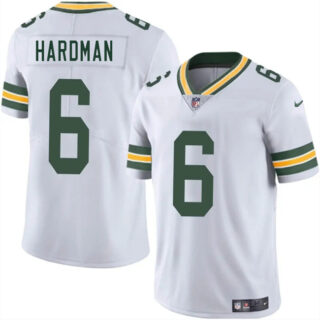 Men's Green Bay Packers #6 Mecole Hardman White 2025 Vapor Untouchable Limited Stitched Jersey