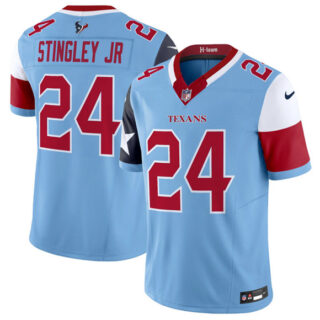 Men's Houston Texans #24 Derek Stingley Jr. Blue 2024 F.U.S.E. V5 Limited Stitched Football Jersey