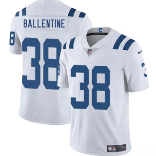 Men's Indianapolis Colts #38 Corey Ballentine White 2025 Vapor Limited Stitched Football Jersey