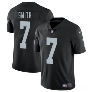 Men's Las Vegas Raiders #7 Geno Smith Black 2025 Vapor Stitched Football Jersey
