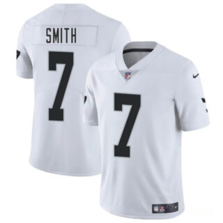 Men's Las Vegas Raiders #7 Geno Smith White 2025 Vapor Stitched Football Jersey