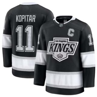 Men's Los Angeles Kings #11 Anze Kopitar Black 2024-25 Home Stitched Hockey Jersey