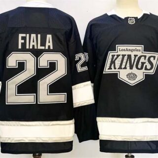 Men's Los Angeles Kings #22 Kevin Fiala Black 2024-25 Home Stitched Hockey Jersey