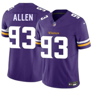 Men's Minnesota Vikings #93 Jonathan Allen Purple 2025 F.U.S.E. Vapor Untouchable Limited Stitched Jersey