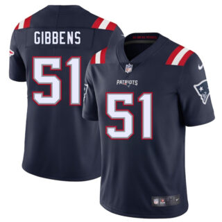 Men's New England Patriots #51 Jack Gibbens Navy 2025 Vapor Limited Stitched Football Jersey