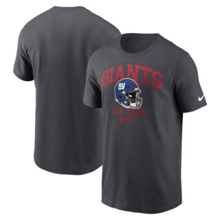 Men's New York Giants Anthracite Helmet Essential T-Shirt
