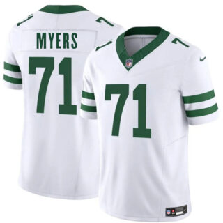 Men's New York Jets #71 Josh Myers White 2025 F.U.S.E. Vapor Untouchable Limited Stitched Jersey