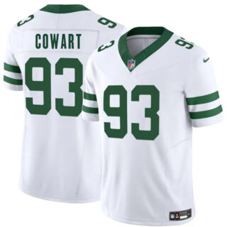 Men's New York Jets #93 Byron Cowart White 2025 F.U.S.E. Vapor Untouchable Limited Stitched Jersey