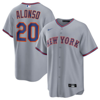 Men's New York Mets #20 Pete Alonso Grey 2025 Limited Stitched Baseball Jersey