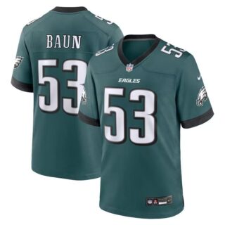 Men's Philadelphia Eagles #53 Zack Baun Green Vapor Limited Jersey