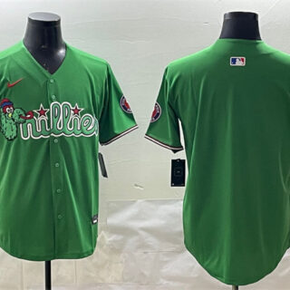 Men's Philadelphia Phillies Blank Green Phanatic Limited Stitched Jersey