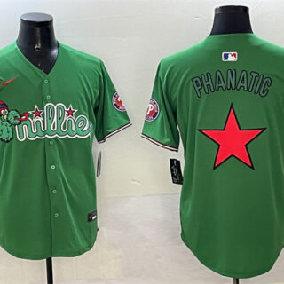 Men's Philadelphia Phillies Phanatic Green Limited Stitched Jersey 1