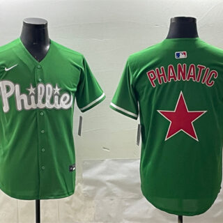 Men's Philadelphia Phillies Phanatic Green Limited Stitched Jersey