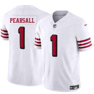 Men's San Francisco 49ers #1 Ricky Pearsall New White 2025 F.U.S.E. Vapor Untouchable Limited Stitched Football Jersey