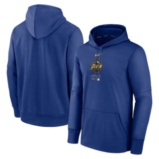 Men's Seattle Mariners Royal Collection City Connect Practice Performance Pullover Hoodie