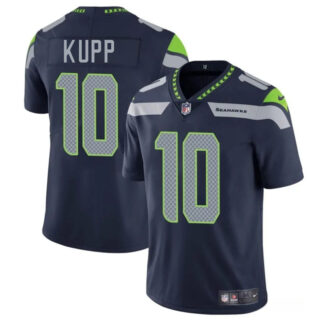Men's Seattle Seahawks #10 Cooper Kupp Navy 2024 Vapor Limited Stitched Football Jersey