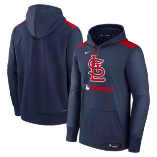 Men's St. Louis Cardinals Navy Collection Performance Pullover Hoodie