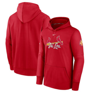 Men's St. Louis Cardinals Red 2024 City Connect Collection Practice Performance Pullover Hoodie