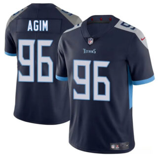 Men's Tennessee Titans #96 McTelvin Agim Navy 2025 Vapor Untouchable Stitched Jersey
