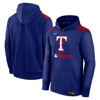 Men's Texas Rangers Royal Collection Performance Pullover Hoodie