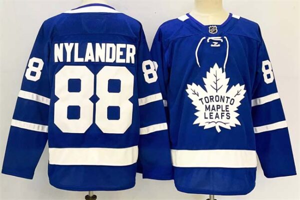Men's Toronto Maple Leafs #88 William Nylander Blue 2024-25 Stitched Jersey