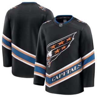 Men's Washington Capitals Blank Black 2024-25 Alternate Stitched Hockey Jersey