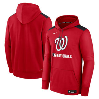 Men's Washington Nationals Red Collection Performance Pullover Hoodie